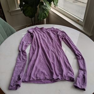 Lululemon purple long sleeve running top